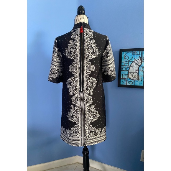 BOGO Rachel Roy Black & white Paisley dress XS EUC - Picture 5 of 11
